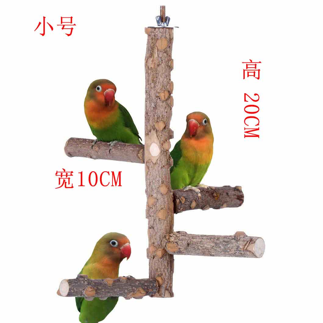 Parrot Wood Ladder Perch W10cm*H20cm
