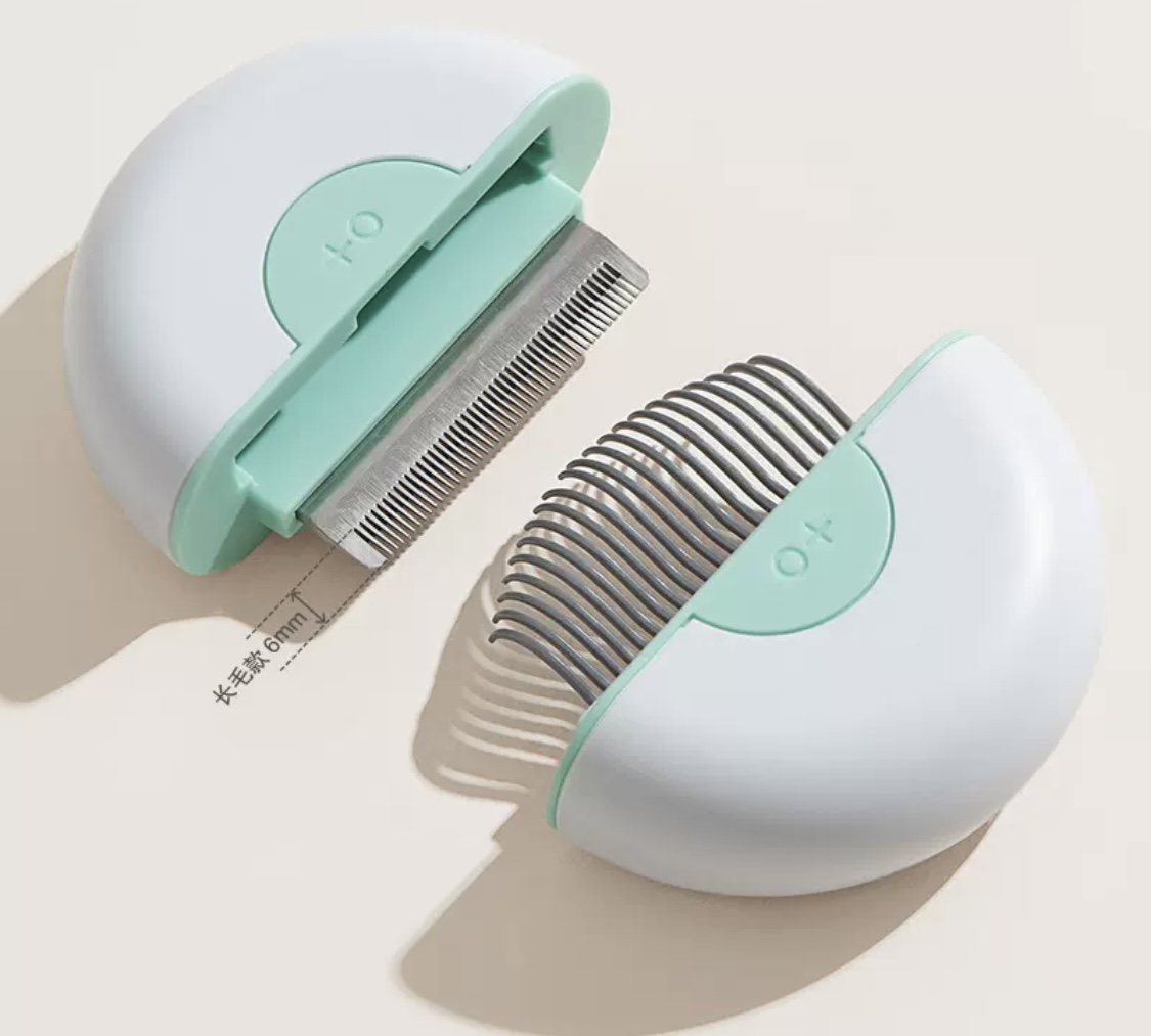 2 In 1 Mini Pet Comb for long hair - 9*9*3cm