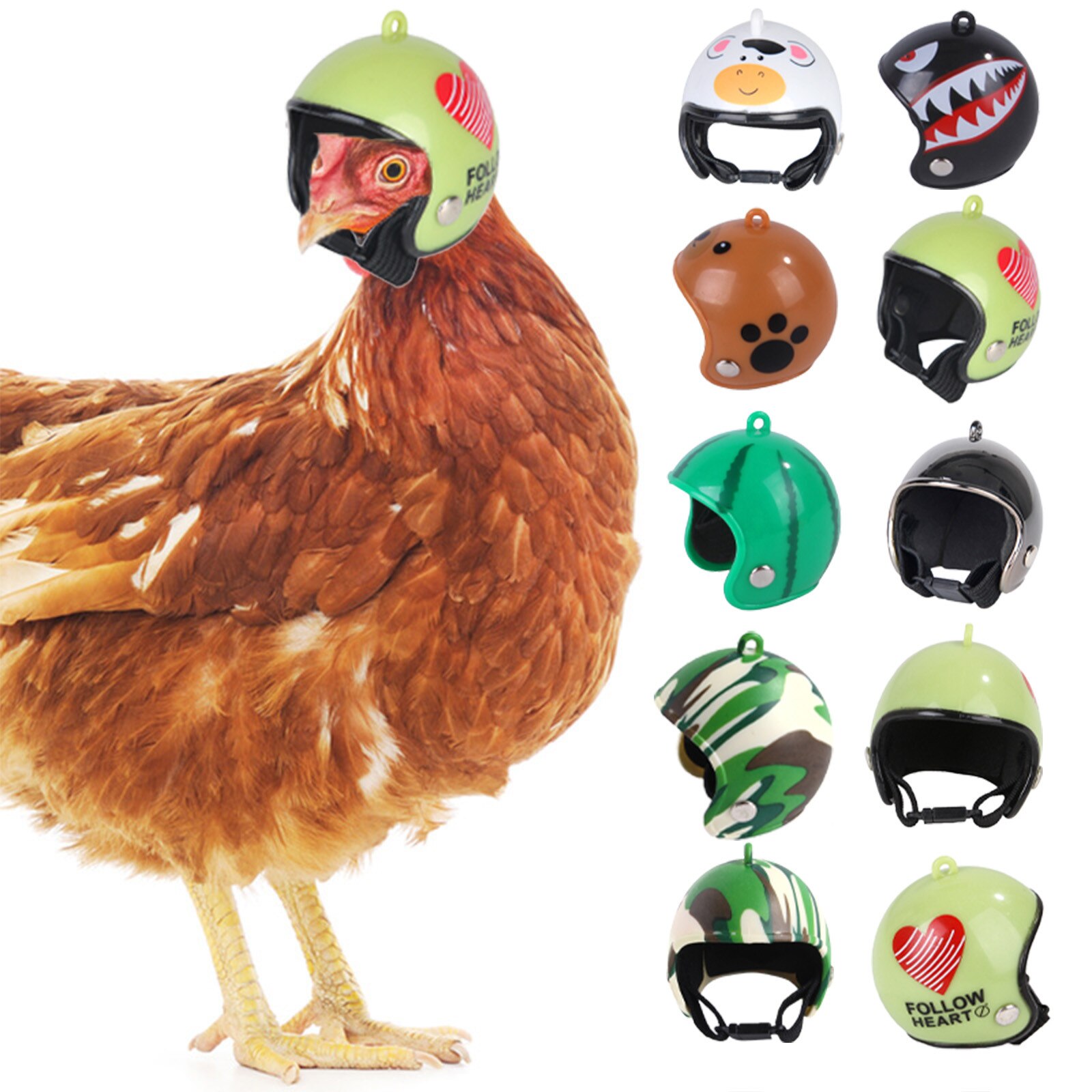 Chicken Helmet Green