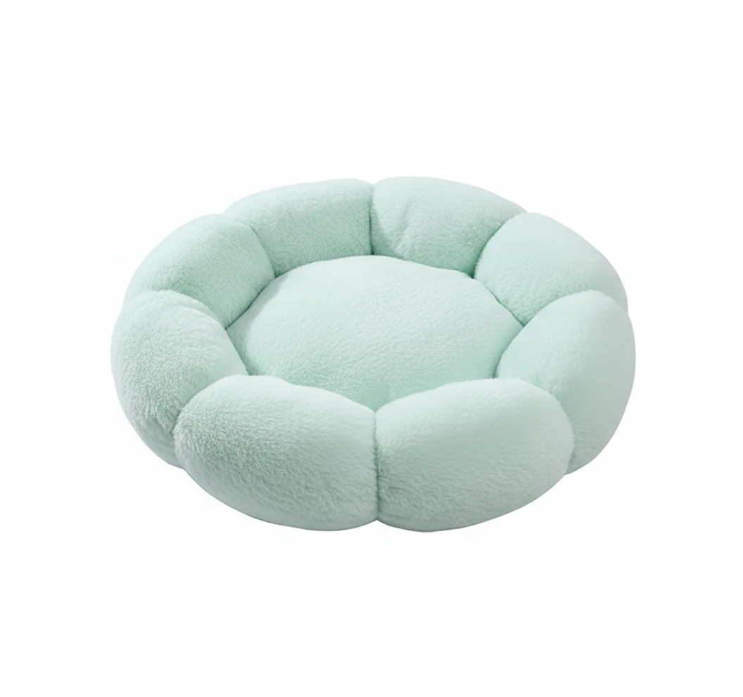 Cloud Bloom Plush Pet Bed 50cm