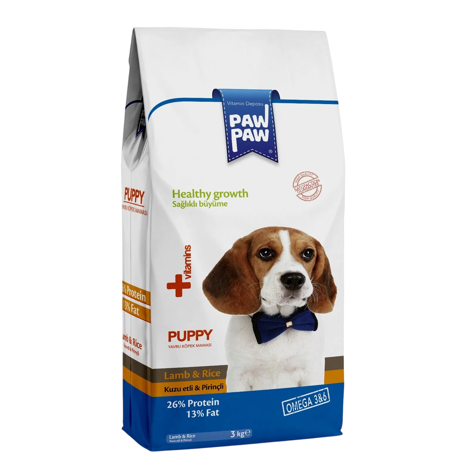 Paw Paw Puppy Dog Food With Lamb & Rice 3 kg
