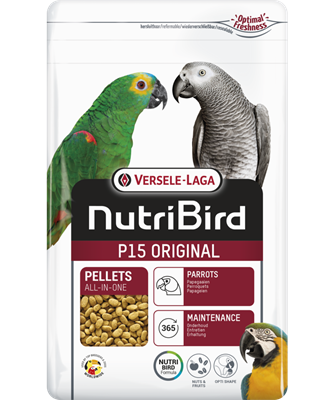 NutriBird P15 Original – Monocolour Parrot Pellets – 3 Kg