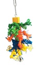 [000000002217] Colorful rope Wooden Bird Toys 30*13cm