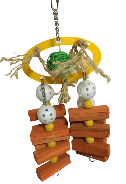 COLORFULL WOOD BLOCK TOY 37*18cm