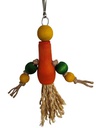 [0000000023092]  Rope Bird Toy orng 27*14cm