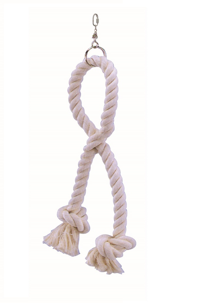 White cotton rope toy S