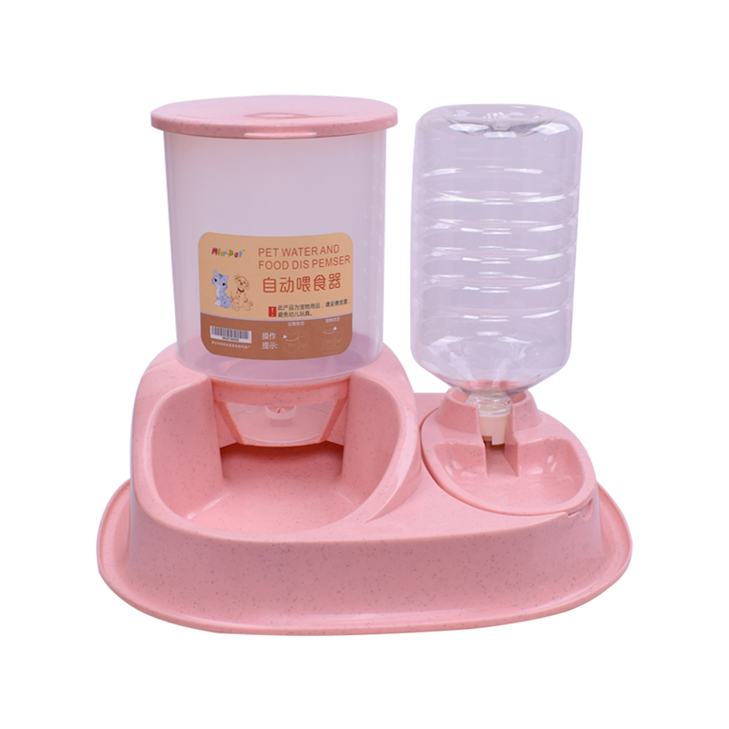 4L Food Container + 2.5L Water Dispenser Pink