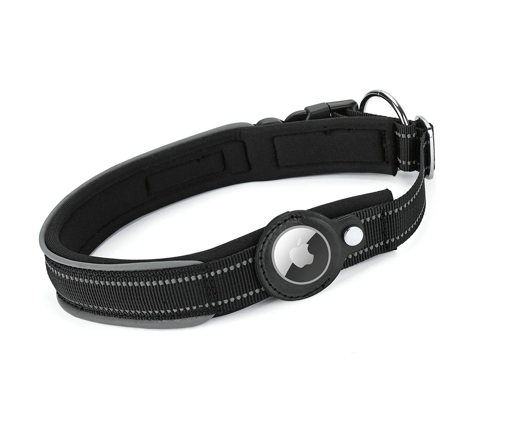 Dog Collar BLACK M: 3.0*38-45cm