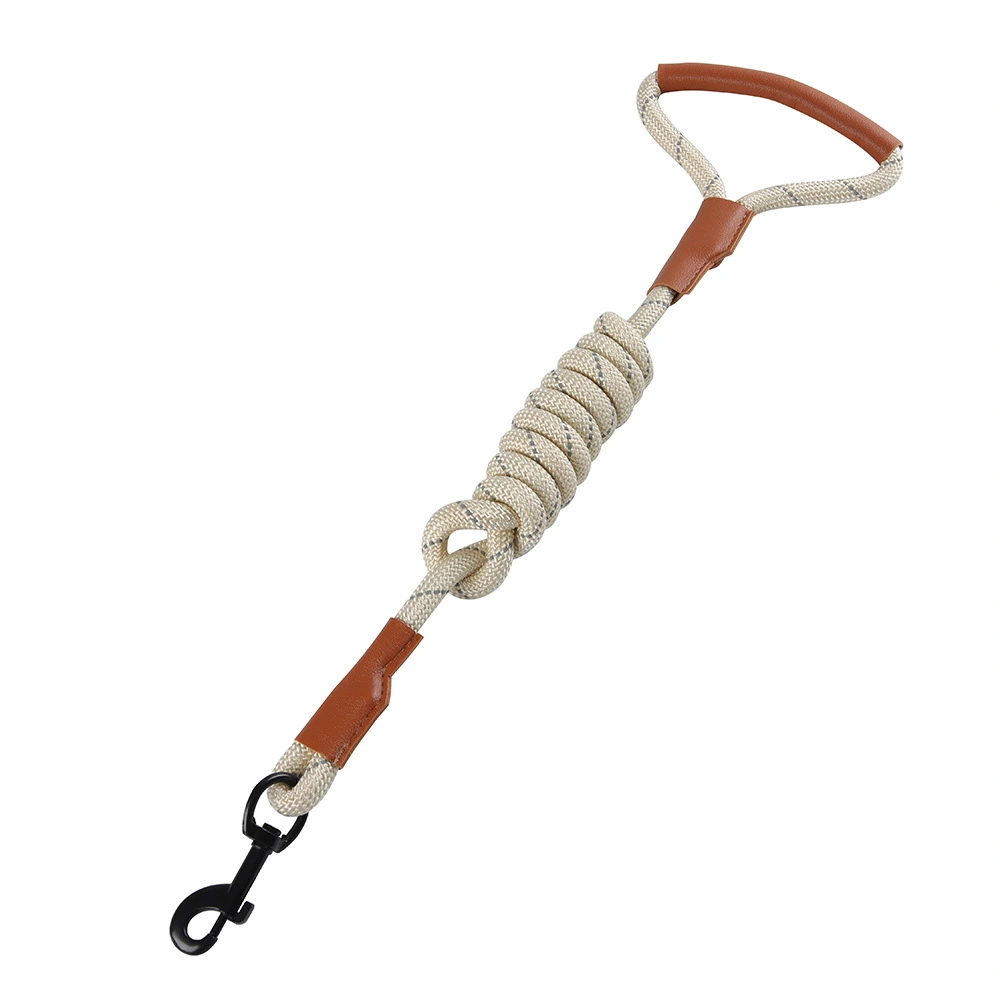 Leather Pet Leash - Beige W0.8cm*L1.5m