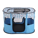 [69806055MBE] Foldable Rectangle Pet House -Blue S: 80*60*55cm