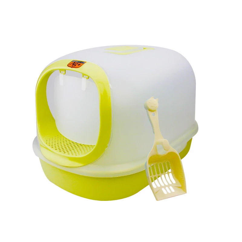 CL203 Cat Litter Box 55*37*35cm Light Yellow