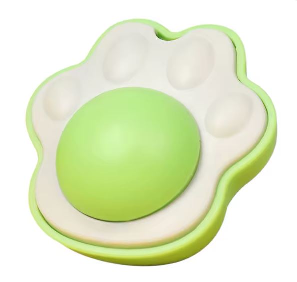 Green Paw Figure Catnip Cat Mint Game Ball