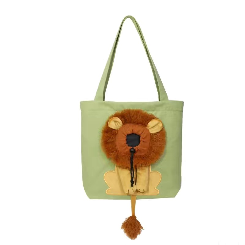 Lion Styling Pet Bag Light Green L: Fit for cat weight less than 6kgs