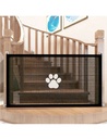 [691810110078S] Portable Folding Mesh Pet Isolation Fence L110cm*W78cm