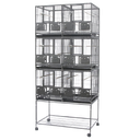 [690011309] قفص تربية الطيور 6 وحدات 3 طوابق 95.5*60*209