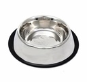 [1030092] Dog Bowl Inox #1 13Cm Rubber Rim