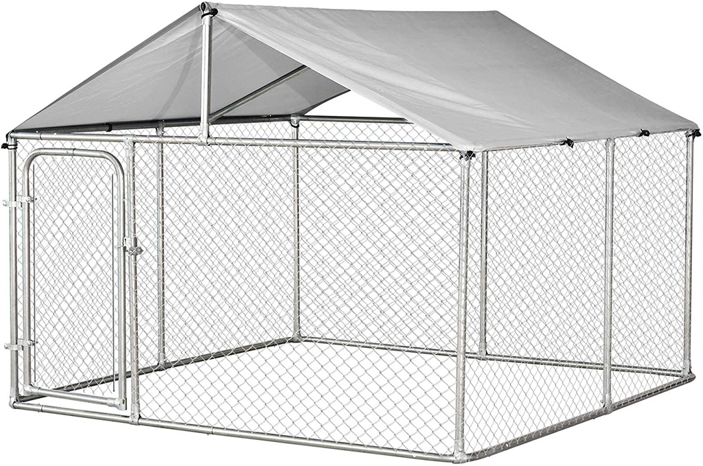 HDG Chain Link Kennel  152x152x122cm Chain Link Kennel