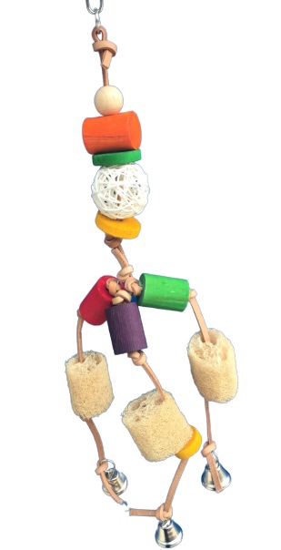Human Shape coloured Wooden Bird Toys