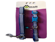 Leash + Collar (plug) LC-15mm*48+16 Blue