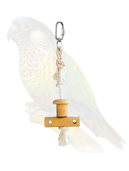 Natural wood rope Bird Toys