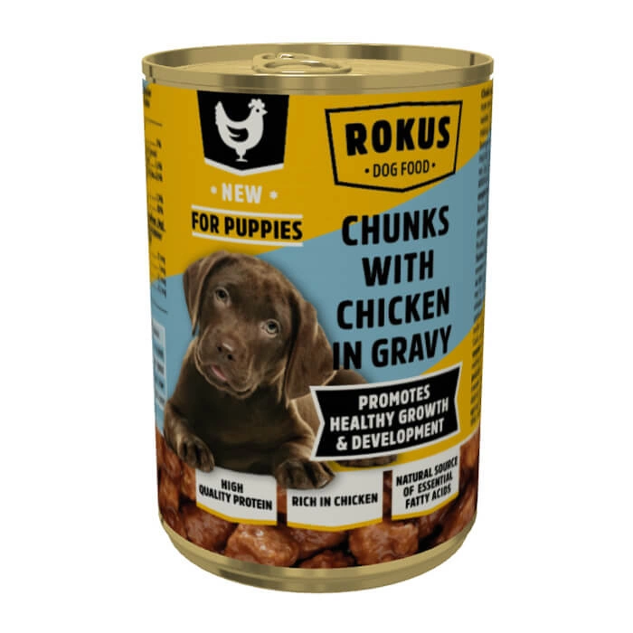 Rokus Chunks with Chicken in Gravy for Puppy 415 gm