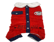 Sun shine Dog hoodie L-16 Red