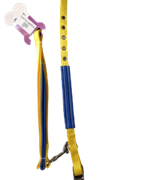 Thick Plain Leash and Collar(foam) 2 LC-15mm*48+16 Yellow