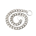 [693245SS] Training Silver Steel Chain Collar w:3.2cm, l:50cm