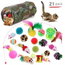 [20210508211] Tunnel with Wand 21pcs Cat Toy