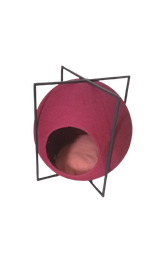 [1158202025103] Cat Nest Dia:41cm Red