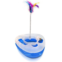 [DS-067] Cat toy with feather 25*25*8cm