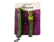 [8028] Leash + Collar (plug) LC-10mm*48+12 Green