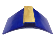 [12384830779] Pigeon Stand blue pastic with wooden base