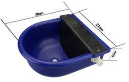 [106044] Plastic cattle water bowl with float ball 28*27*12 cm 0.85kg