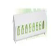 [08036] Pigeon White With Cover Feeder Plastic Outdoor 1M Ns