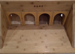 [1602] pigeon wooden entrance 4 holes 80cm ns